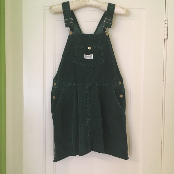 madewell corduroy overall dress